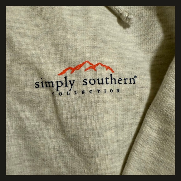 Simply Southern Hoodie Small Peace Love Mountains Jeep Dog Graphic Pullover Gray - Picture 5 of 10